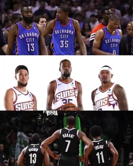 太陽三巨頭徹底失??？美媒：杜蘭特的三巨頭球隊(duì)總是一樣的結(jié)局？